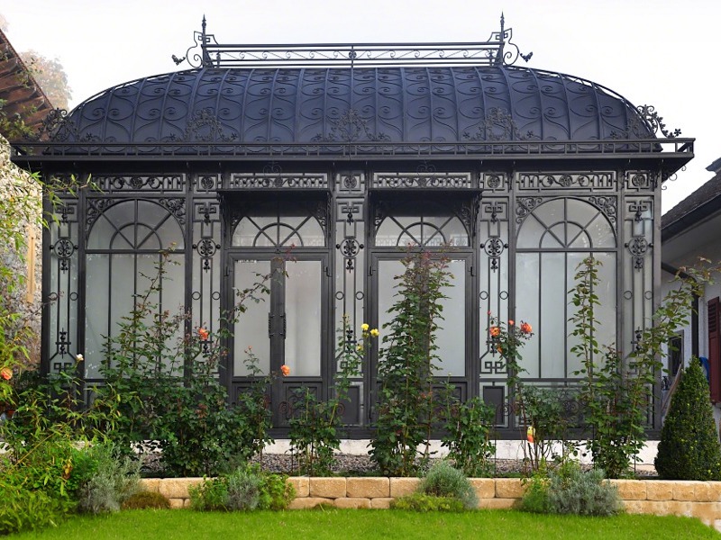 Victorian Style  metal roof greenhouse